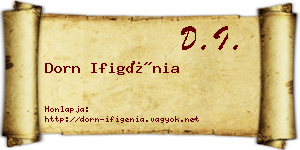 Dorn Ifigénia névjegykártya