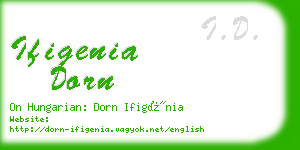 ifigenia dorn business card